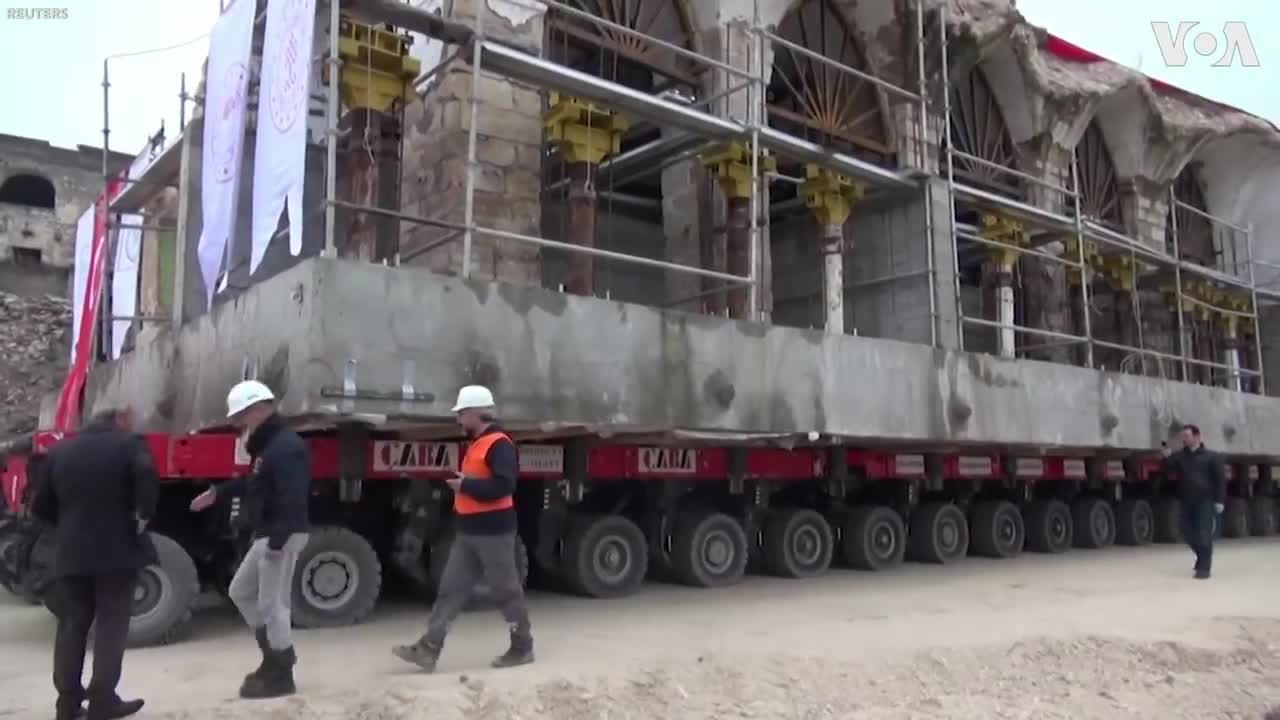 Historic Mosque Moved From Ancient Turkish Town Before Dam Waters Rise