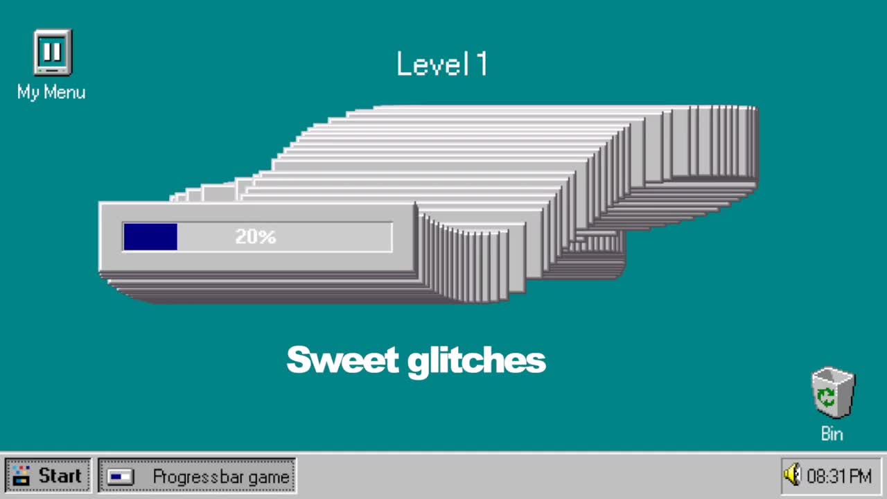 Progressbar95 Nostalgic hyper casual game