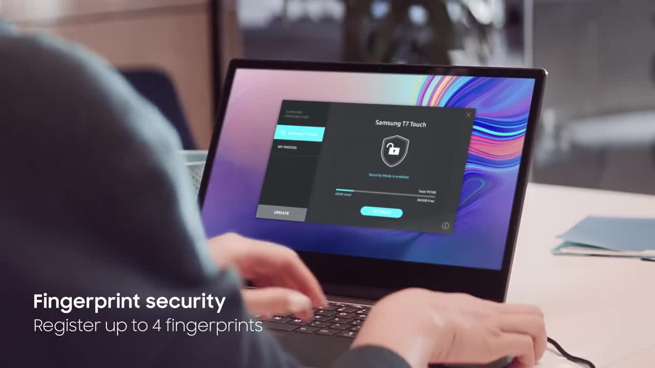 Portable SSD T7 Touch Samsung