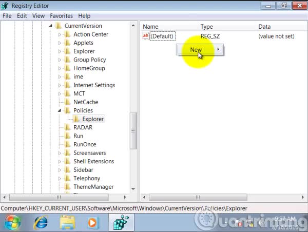 Vô hiệu hóa Control Panel trên Windows 7