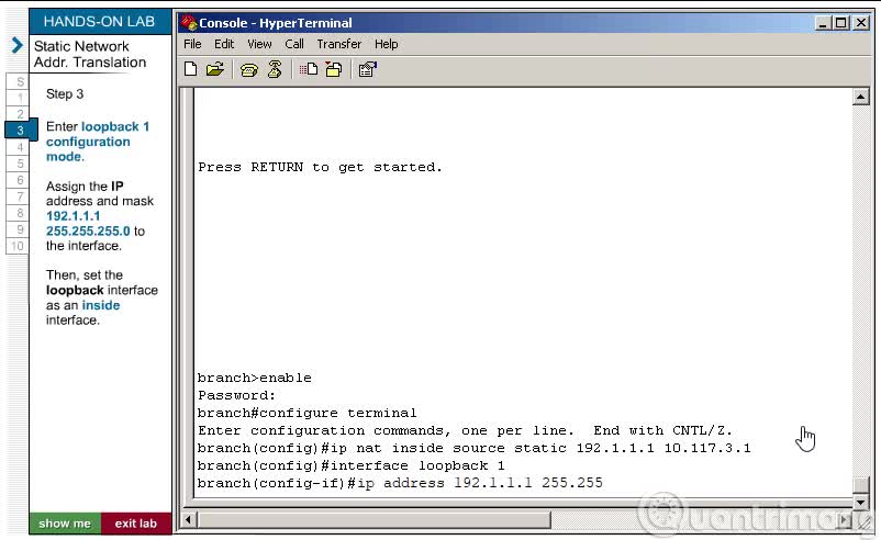 Static Network Addr CCNP