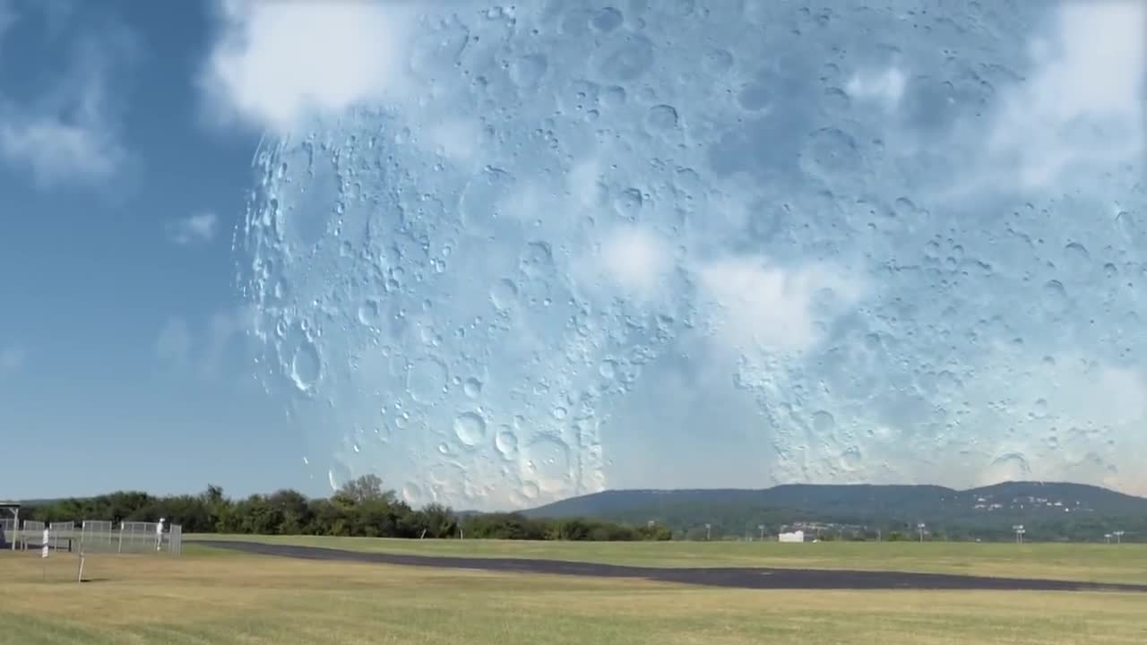 If the Moon were at the same distance as the ISS