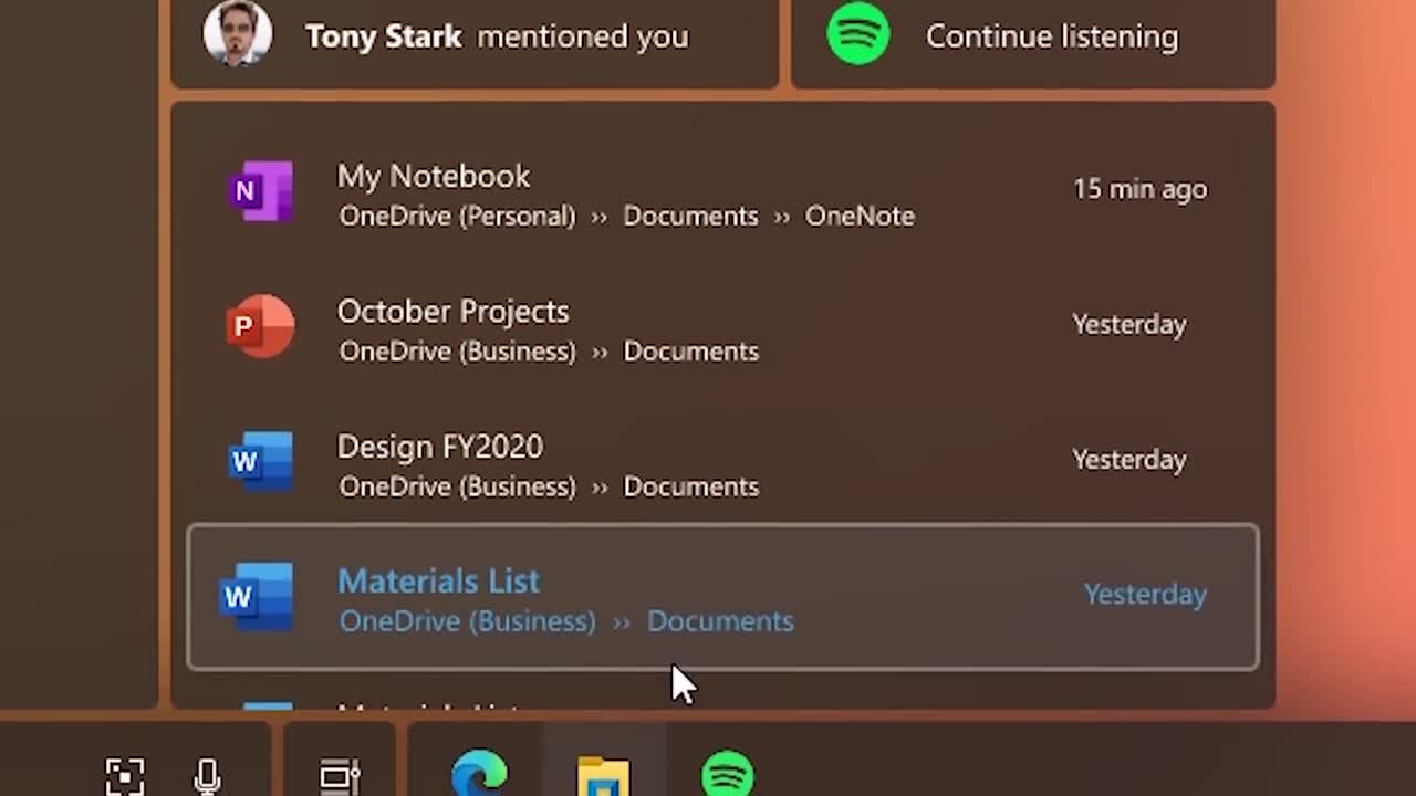 Re imagining the Windows Experience