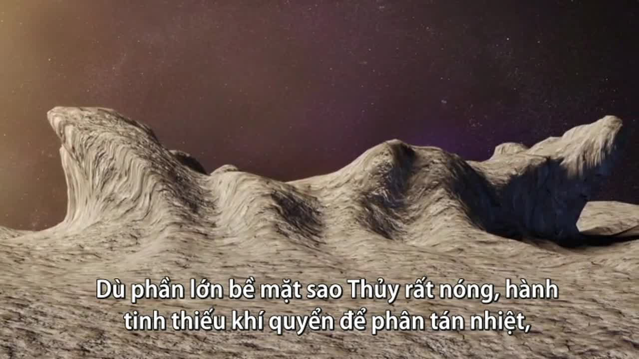 Băng có thể tồn tại trên sao Thủy