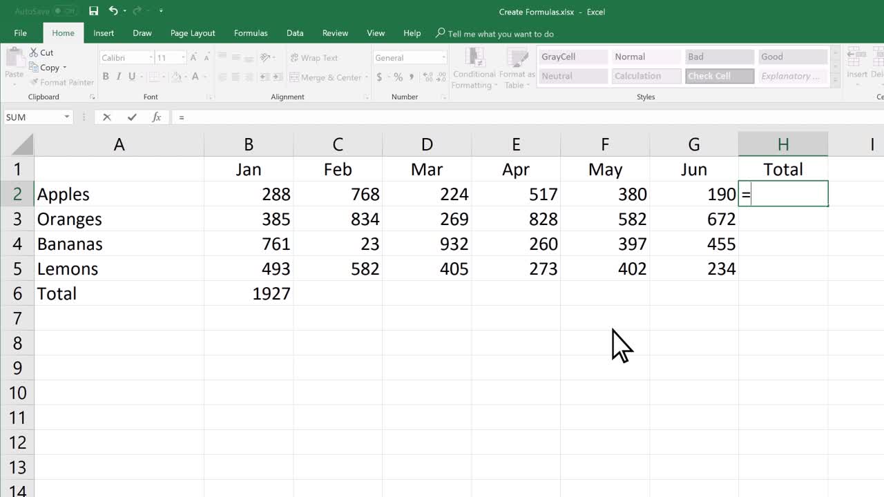 Tổng quan về cách sử dụng công thức trong Microsoft Excel