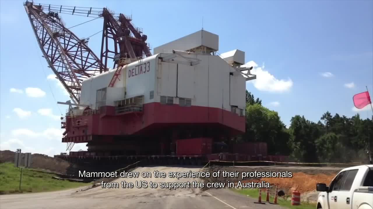 Queensland Dragline Moving a 3,000 ton giant in half the time