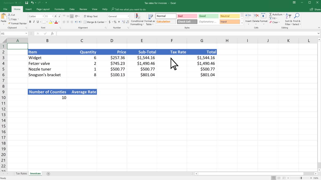 Xác định và dùng tên trong công thức Excel