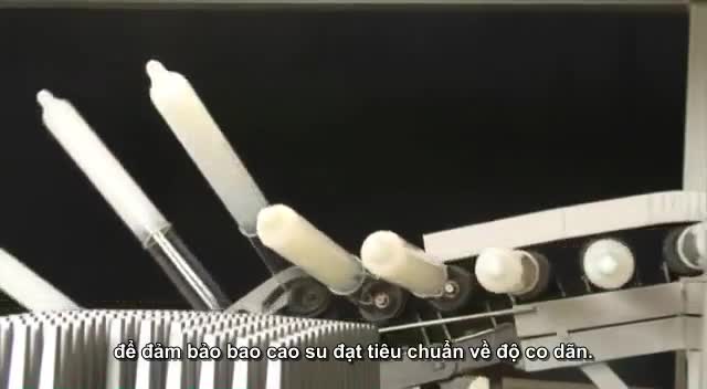 Quá trình sản xuất bao cao su