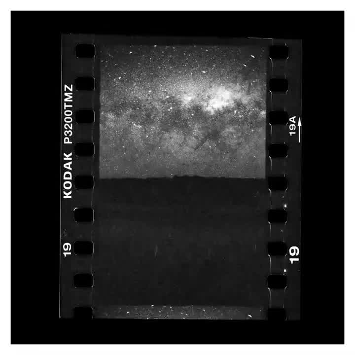 Milky way timelapse on 35mm film