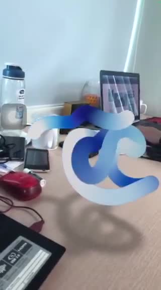 Video logo Táo khuyết chuyển động bằng AR