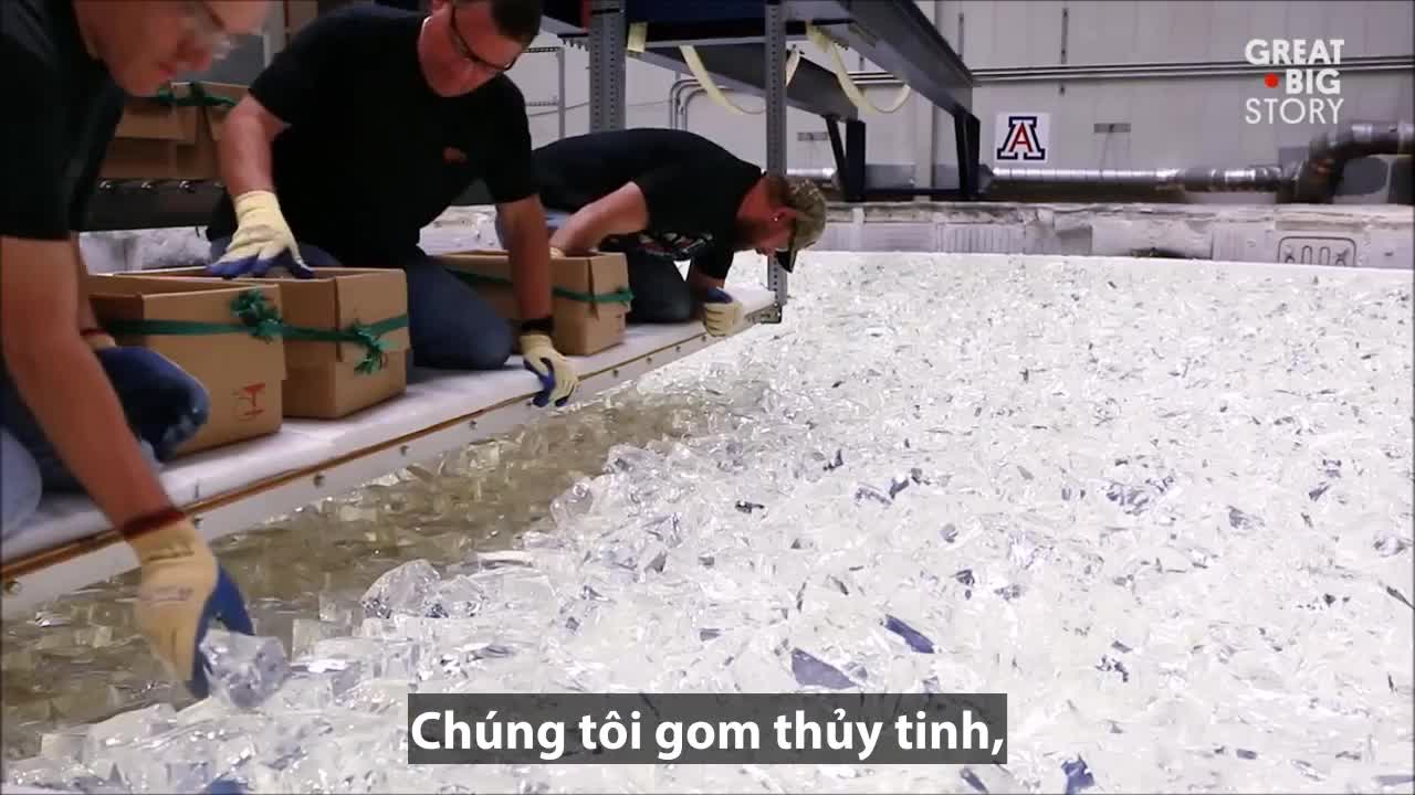 Quá trình chế tạo tấm gương 17 tấn cho kính viễn vọng