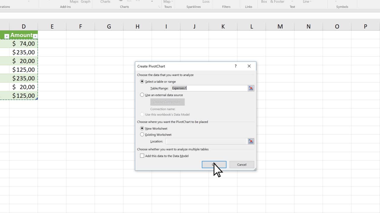 Cách tạo PivotChart trong Microsoft Excel