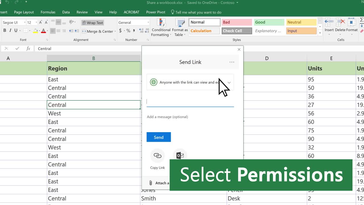 Chia sẻ workbook trong Microsoft Excel 