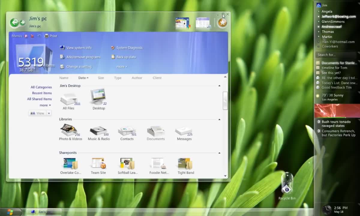 Chiêm ngưỡng giao diện đẹp ngất ngây của Windows Longhorn