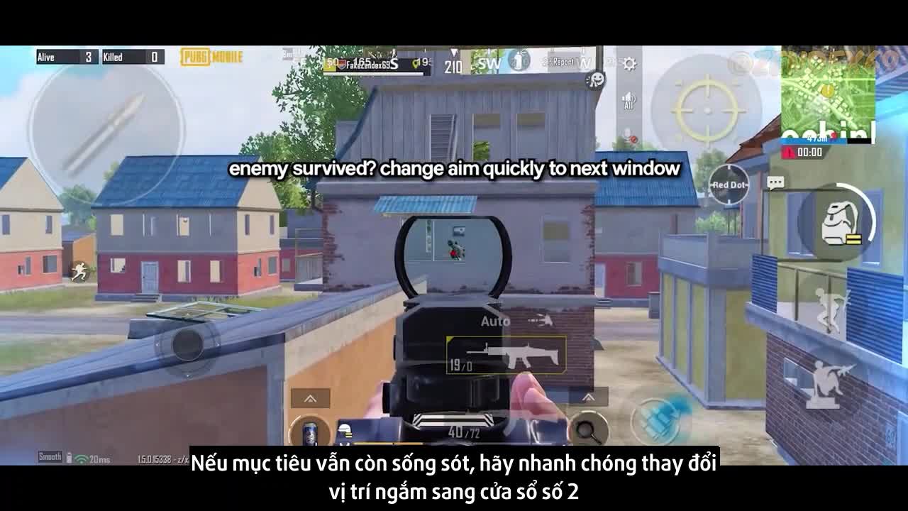 PUBG Mobile: Mẹo tiêu diệt mục tiêu trong tòa nhà 3 tầng