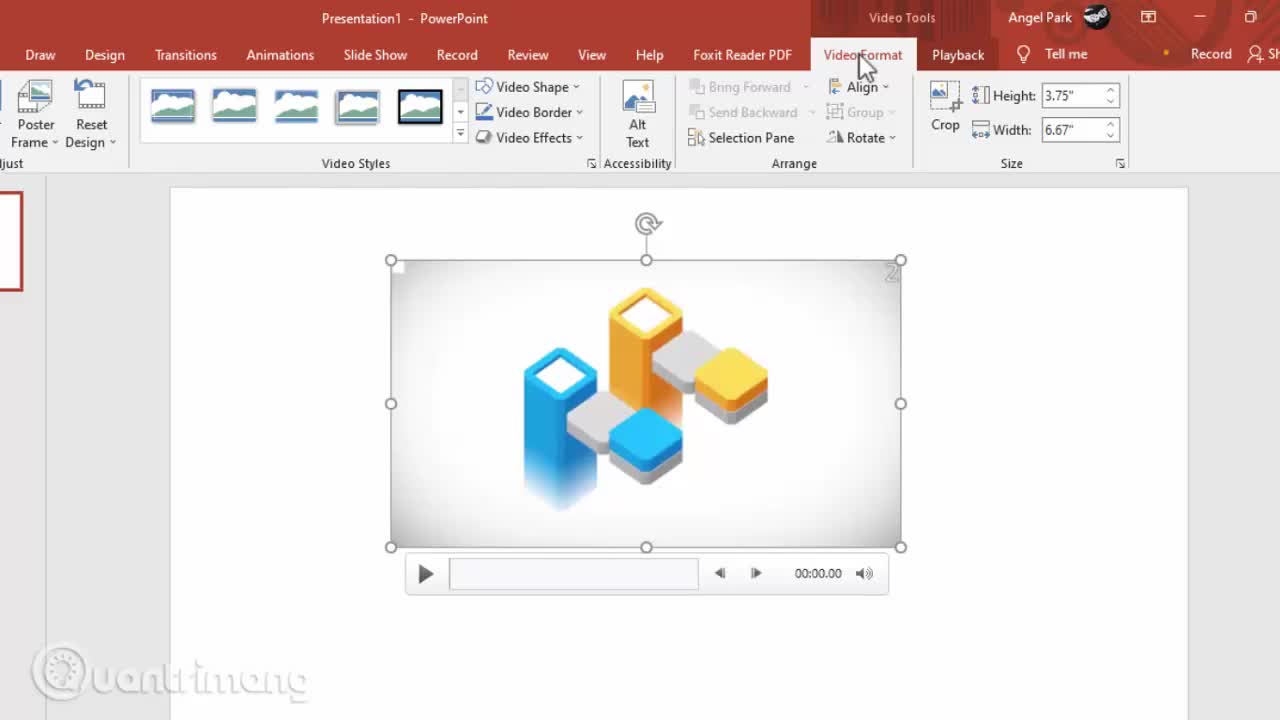 Cách cắt video trong PowerPoint