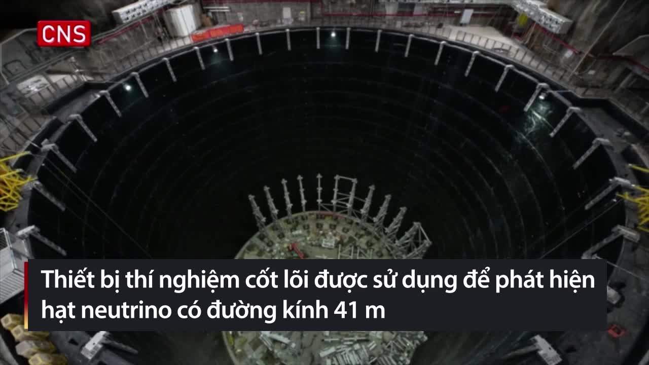 Cơ sở nghiên cứu hạt neutrino nằm sâu 700 m dưới lòng đất