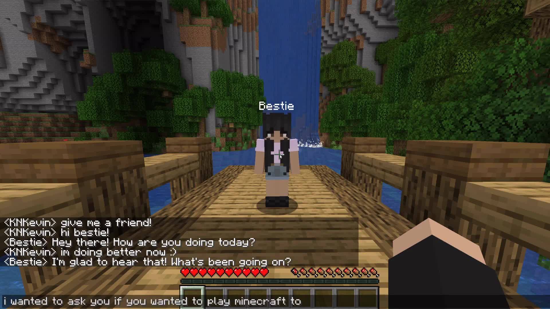 I coded a friend to play Minecraft with me