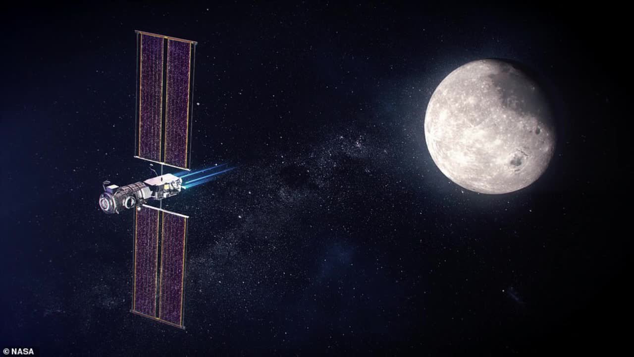 Đồ họa cho thấy trạm Lunar Gateway trông như thế nào khi đi vào hoạt động