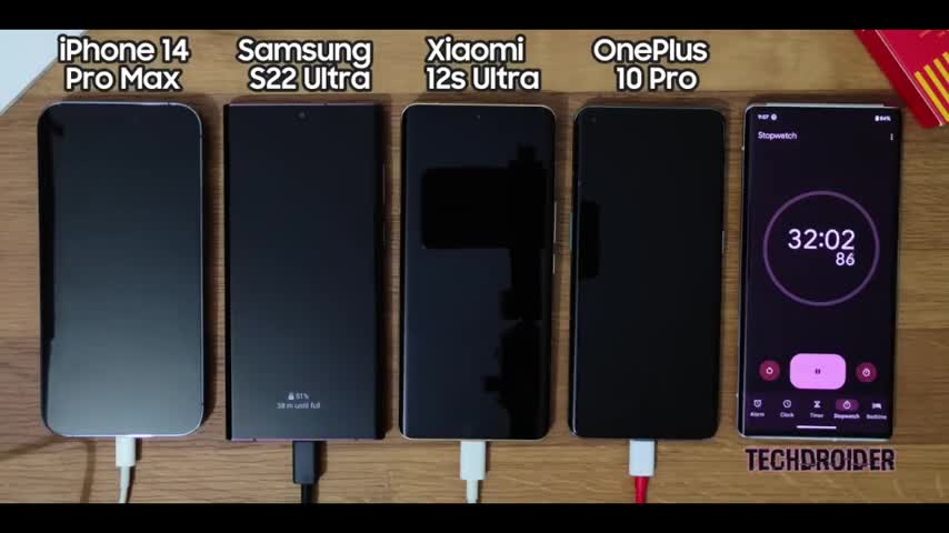 iPhone 14 Pro Max đọ tốc độ sạc với smartphone Android
