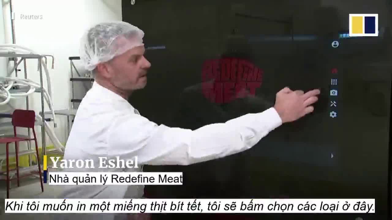 Cận cảnh máy in thịt 3D từ thực vật