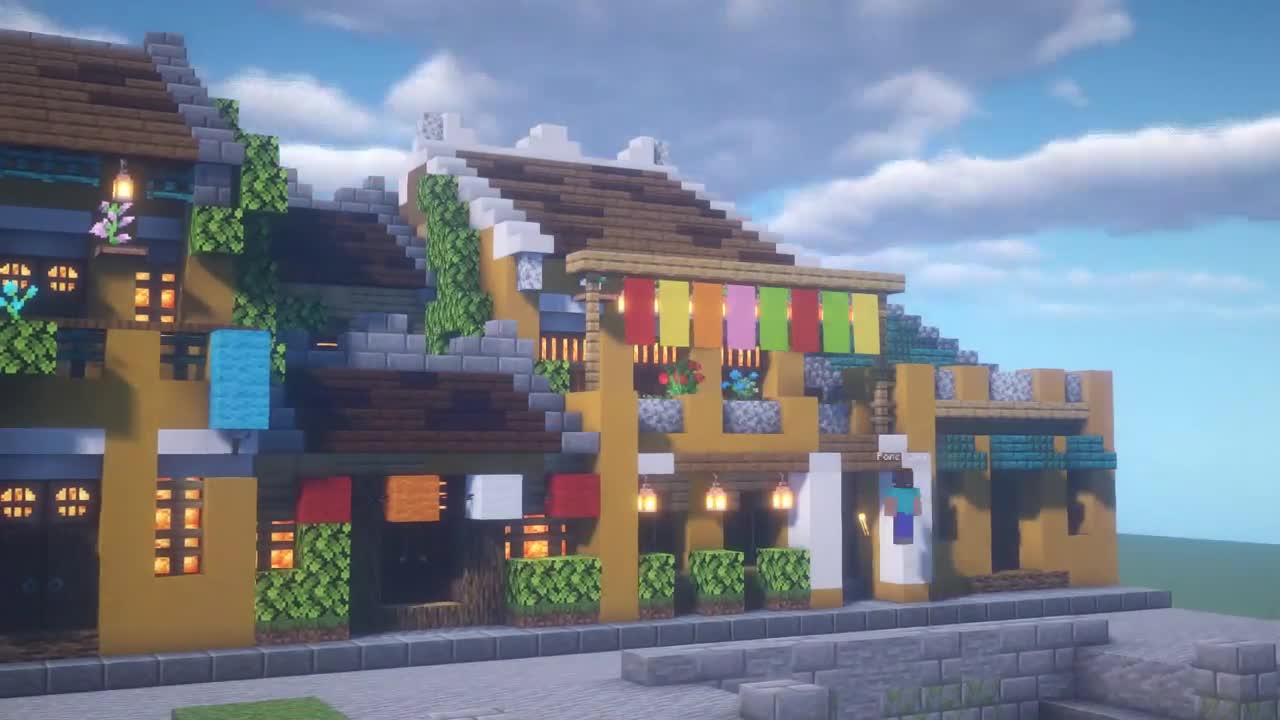 Quá trình xây dựng Phố cổ Hội An trong Minecraft