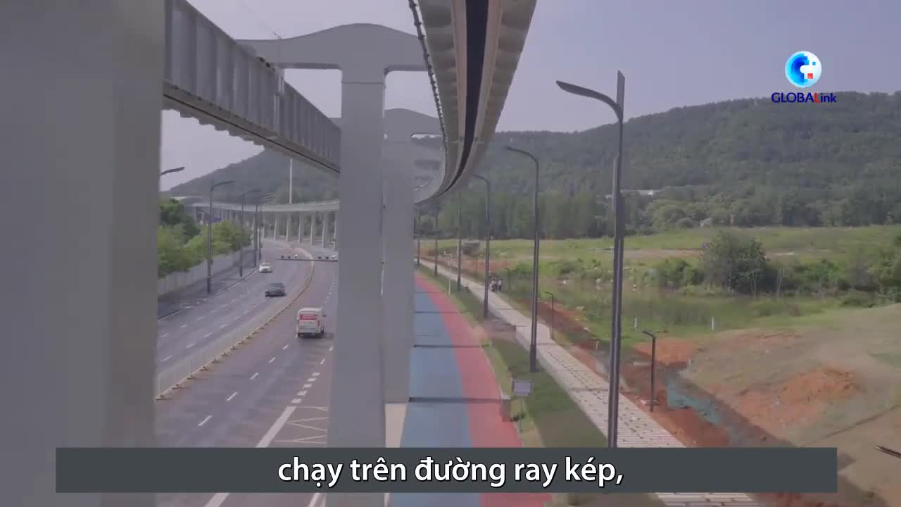 Tàu một ray treo ngược ở Trung Quốc