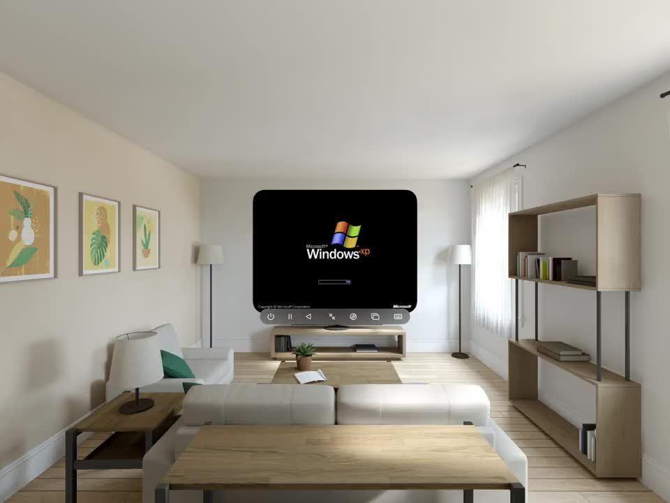 Giả lập thành công hệ điều hành Windows XP trên kính thực tế ảo Vision Pro của Apple