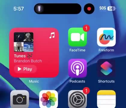 Chỉ báo đèn pin trên iOS 17.1