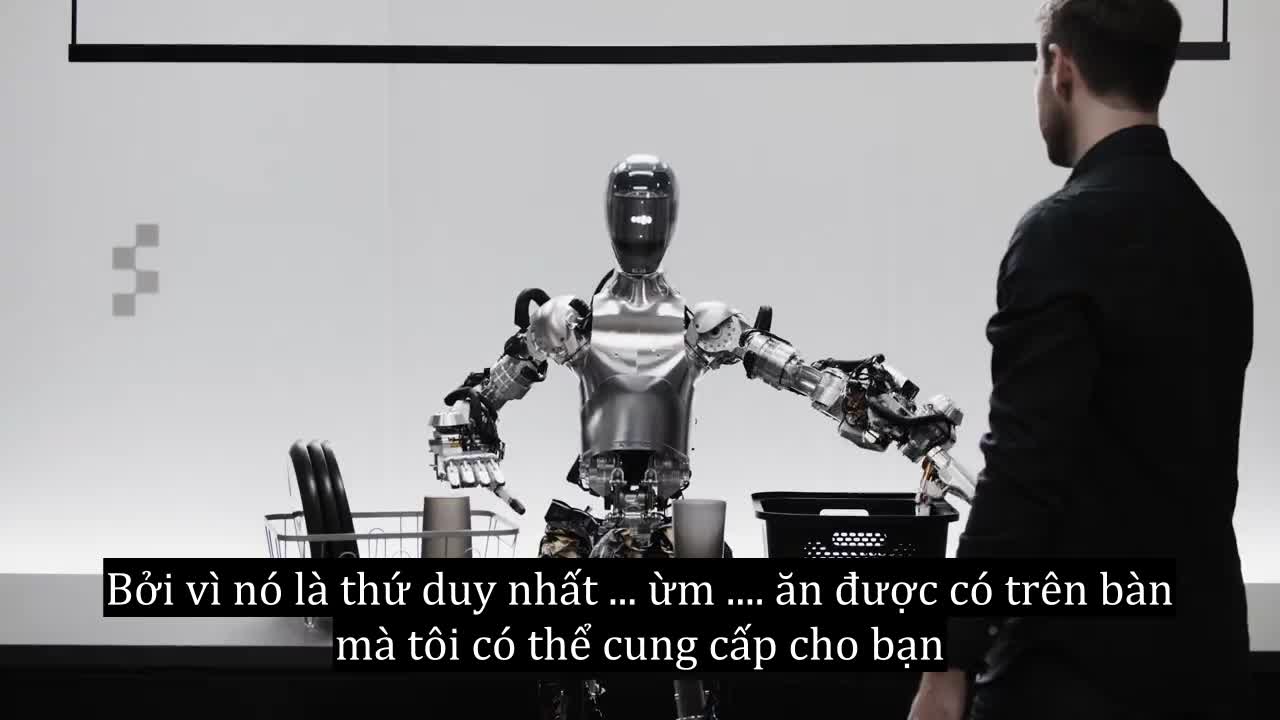 Màn đối thoại giữa robot Figure 01 với con người