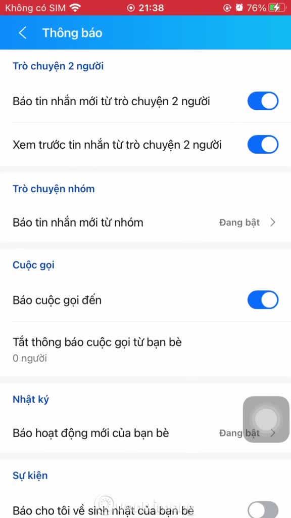 Cách tắt thông báo nhóm Zalo rất đơn giản