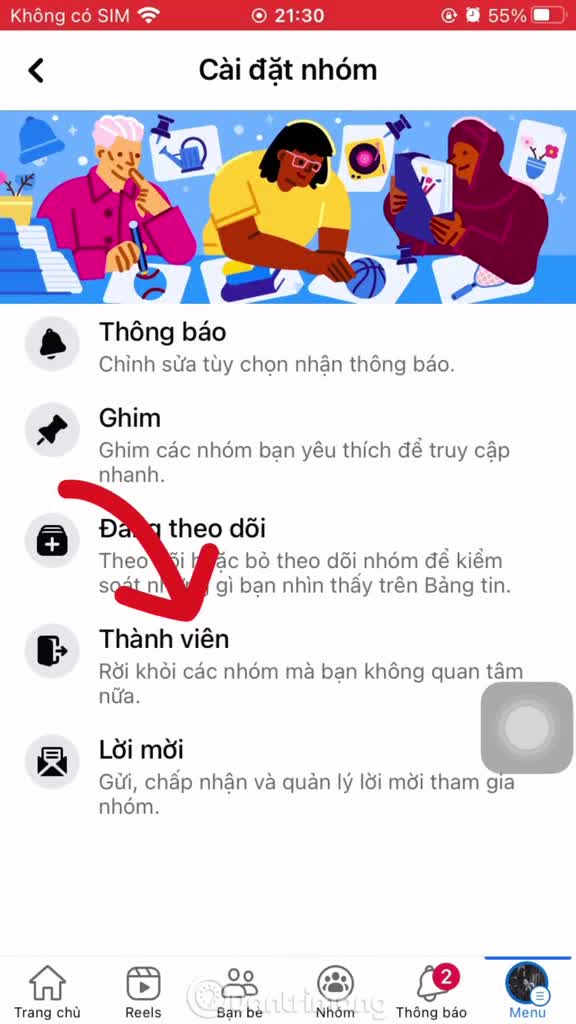 Cách rời nhóm hàng loạt trên Facebook