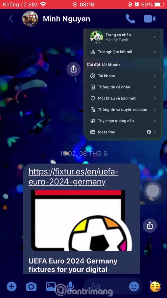 Hướng dẫn mở link trên Messenger bằng trình duyệt