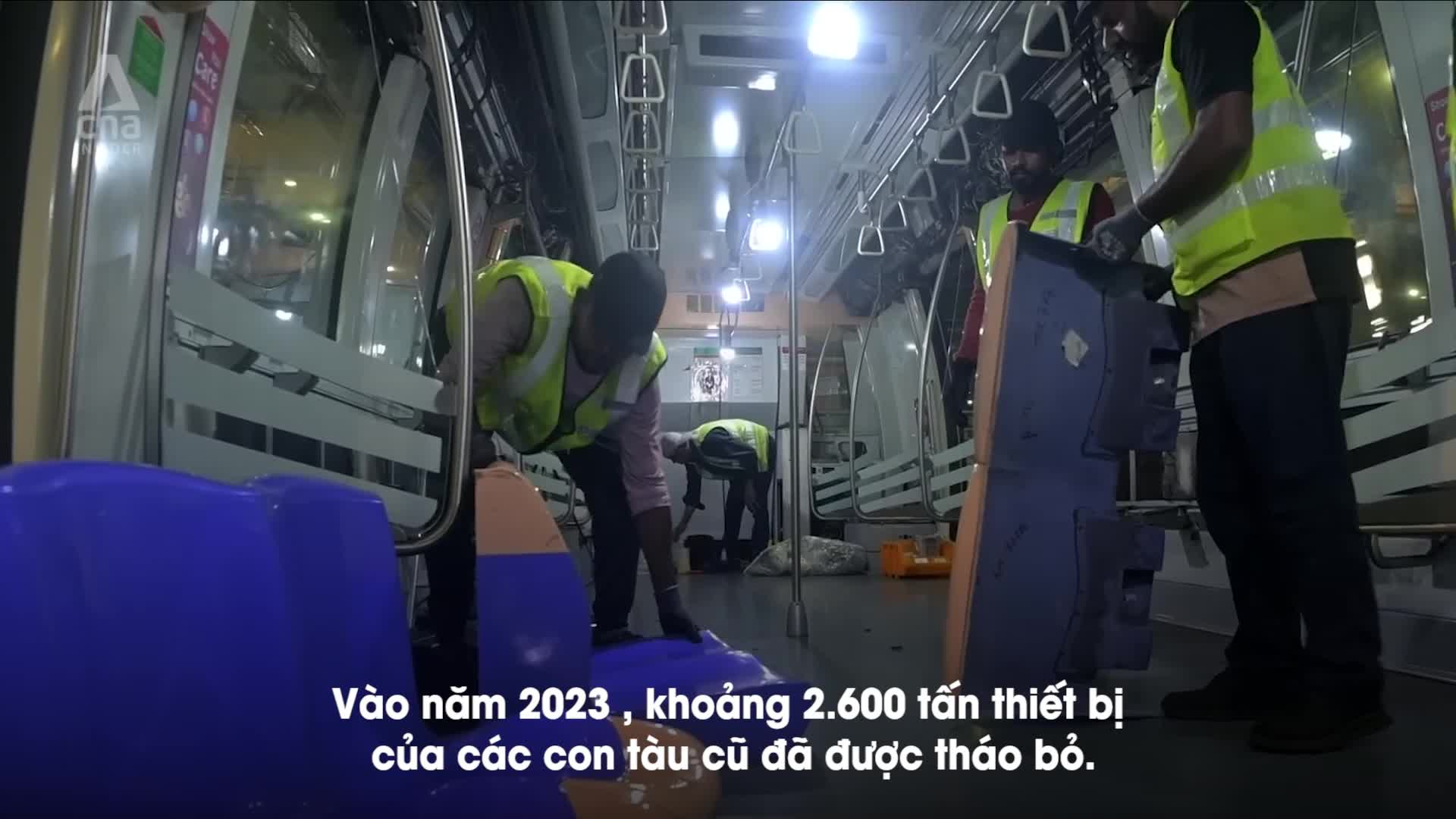 Xem cách Singapore tái chế tàu chạy gần 40 năm