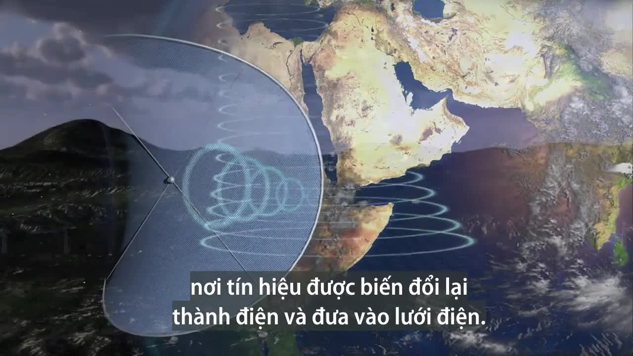 Quá trình truyền điện mặt trời từ vũ trụ về Trái Đất