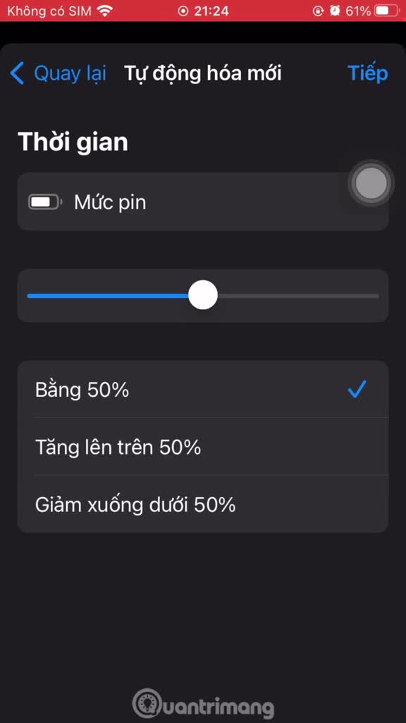 Cách tự động bật chế độ nguồn điện thấp trên iPhone