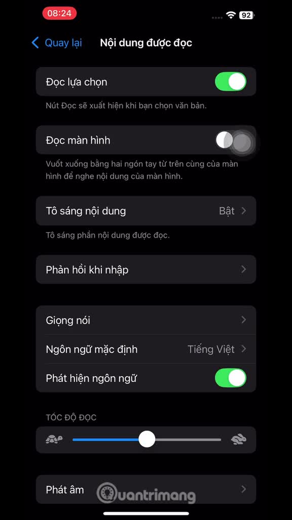 Làm cách nào để iPhone đọc văn bản cho bạn nghe?