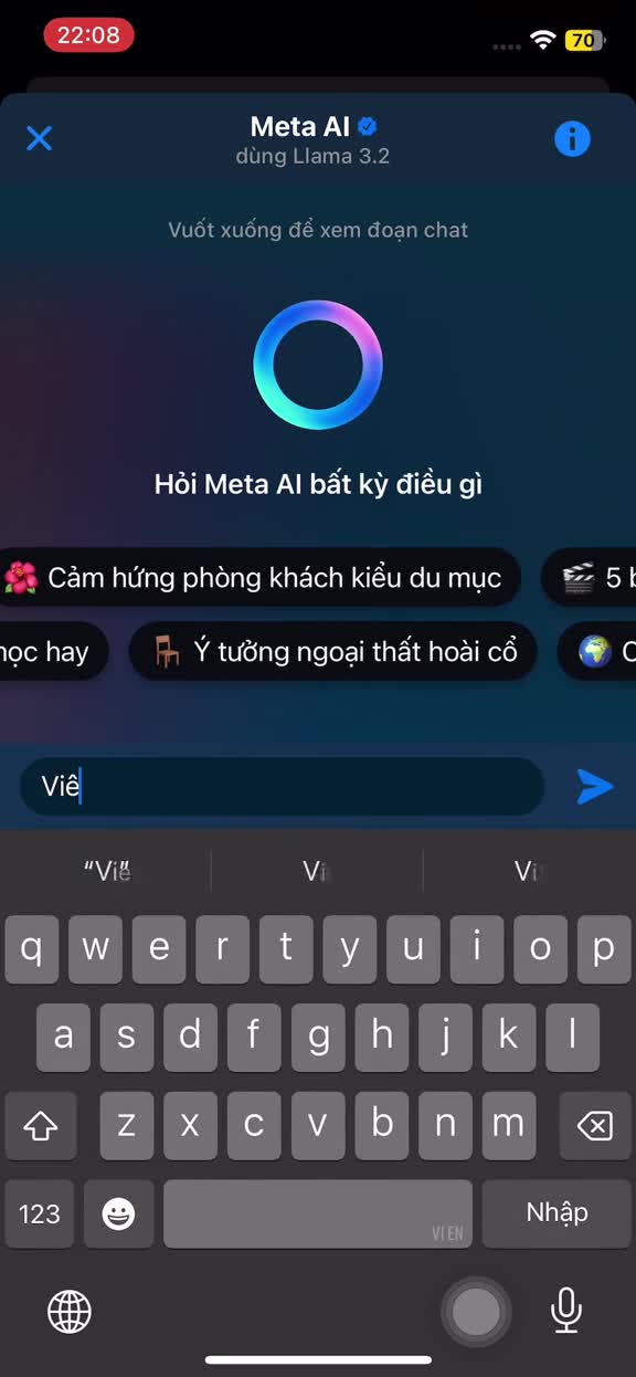 Hướng dẫn dùng chatbot Meta AI trên Messenger