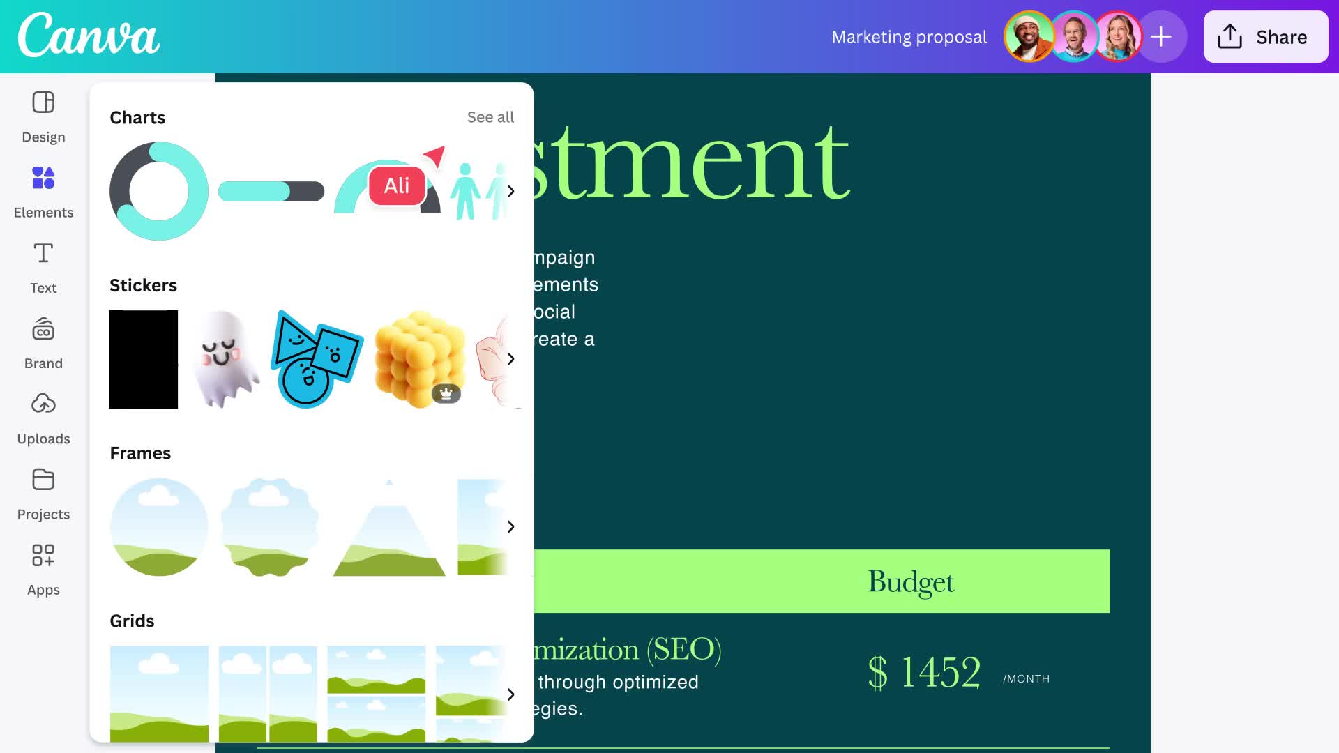 Canva Print Charts