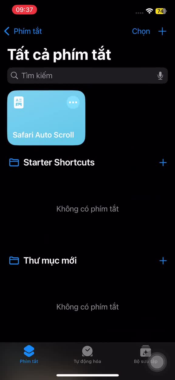 Cách tự động cuộn trang web trên Safari