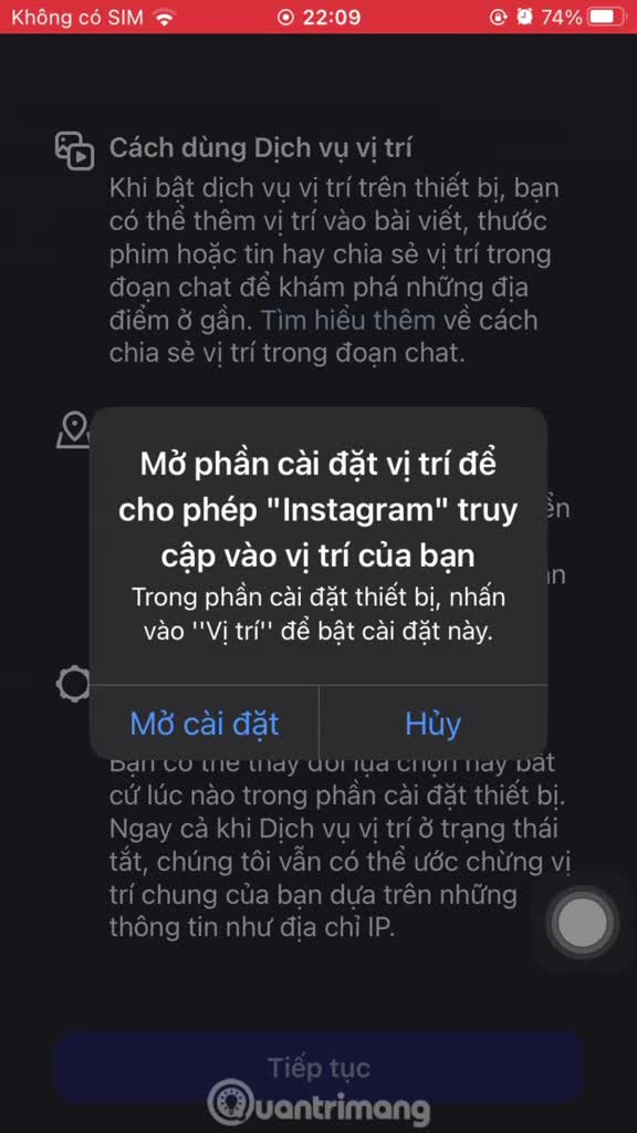 Cách gửi vị trí trực tiếp trên Instagram