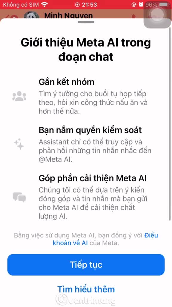 Hướng dẫn tạo ảnh AI trong đoạn chat Messenger