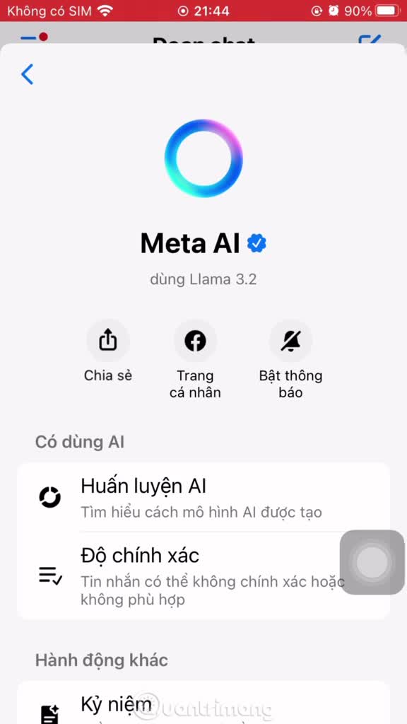 Cách tắt Meta AI trên Messenger, Facebook, Instagram