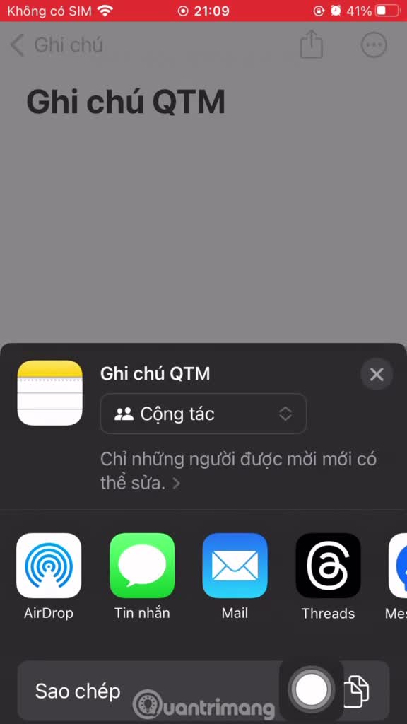 Hướng dẫn gửi tin nhắn bí mật trên iPhone qua Ghi chú