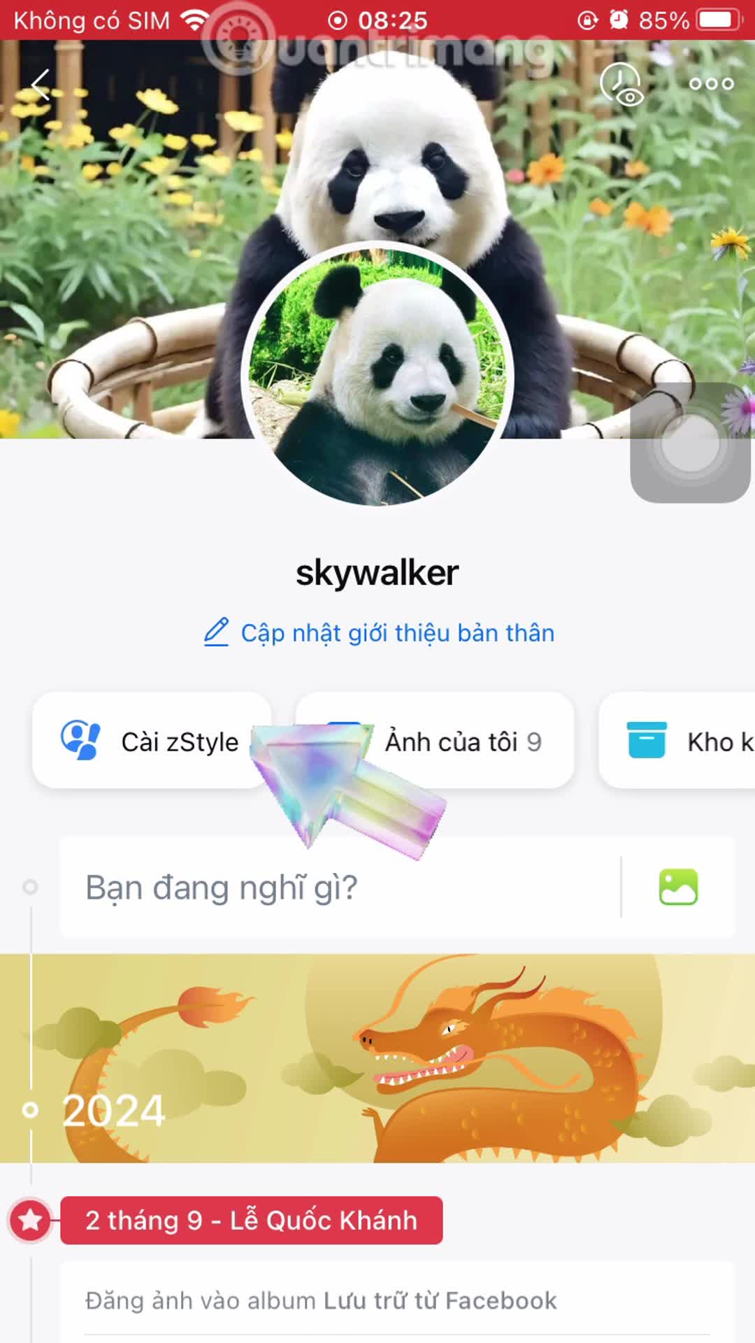 Hướng dẫn cài khung ảnh đại diện Zalo