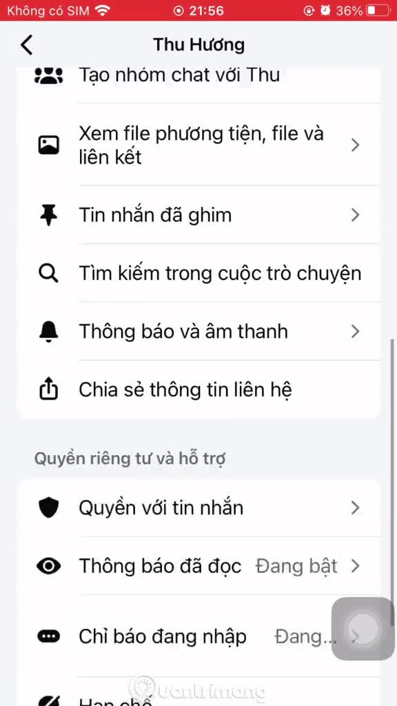 Hướng dẫn tắt thông báo nhập tin nhắn Messenger