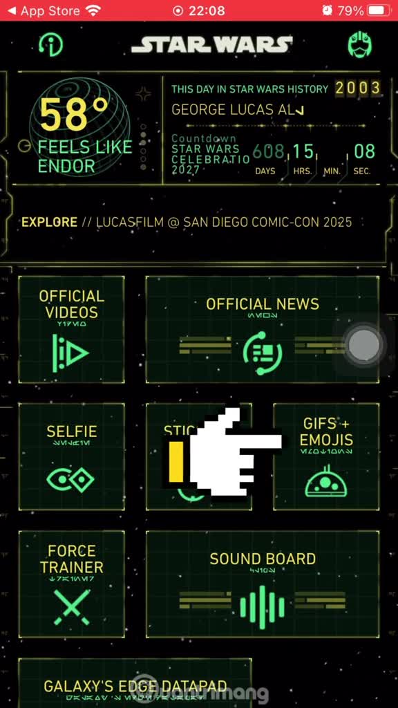 Hướng dẫn tải emoji Star Wars cho iPhone