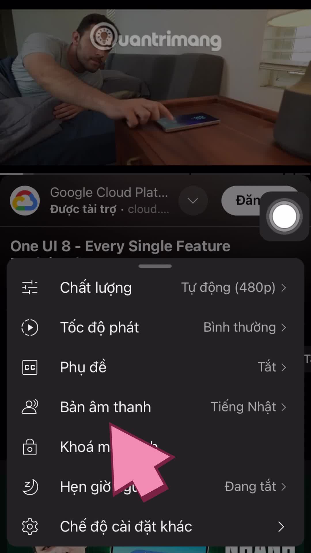 Cách tắt tự động lồng tiếng trên YouTube