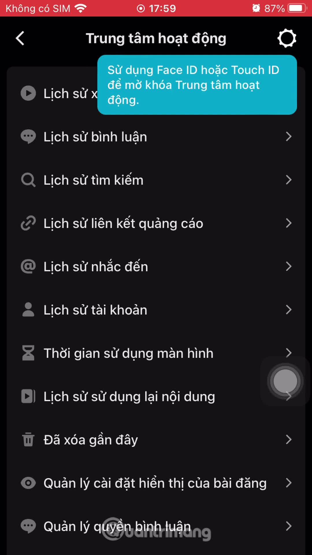 Cách tìm lại video đã xem trên TikTok