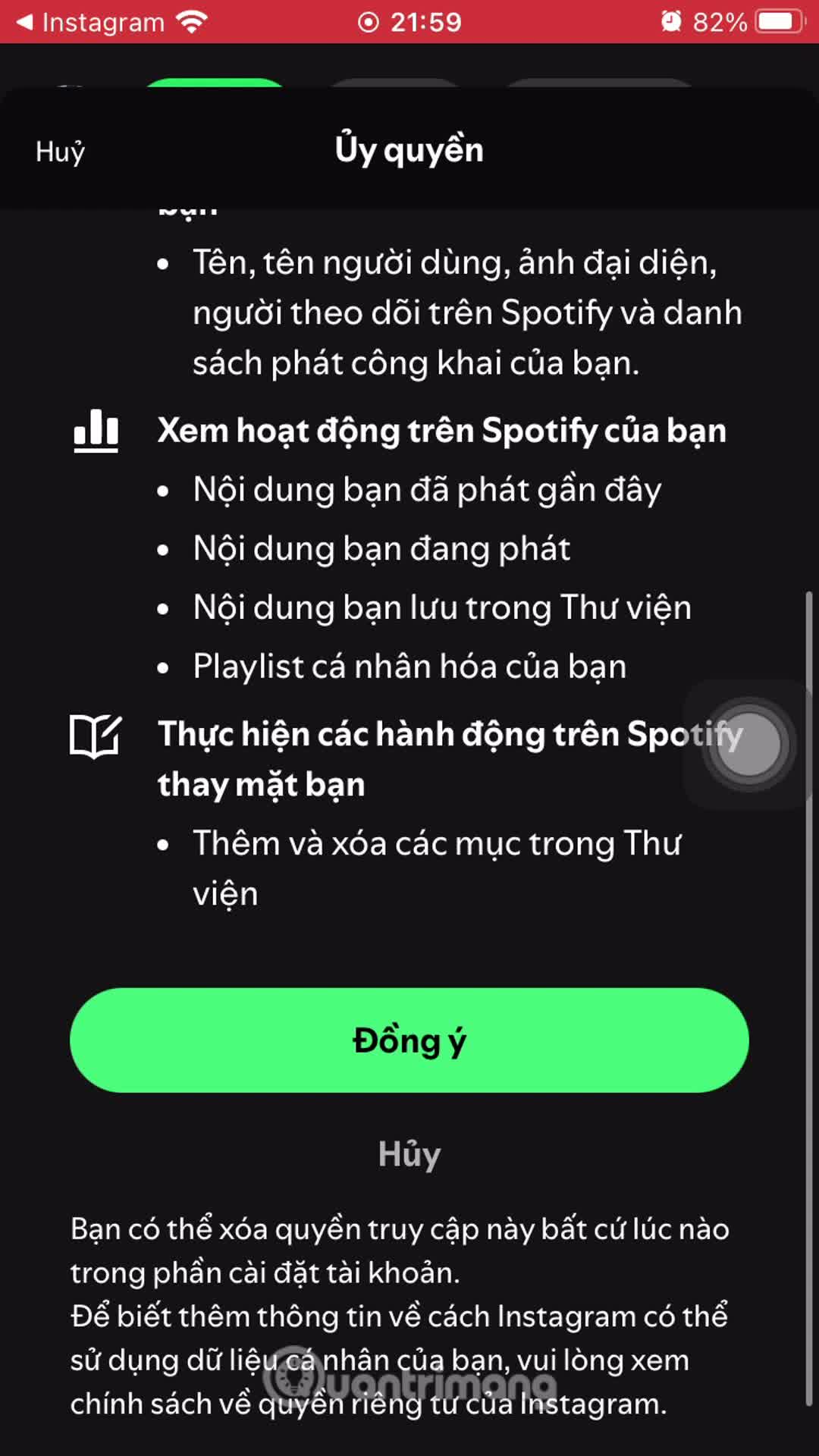Cách chia sẻ bài hát Spotify đang nghe lên ghi chú